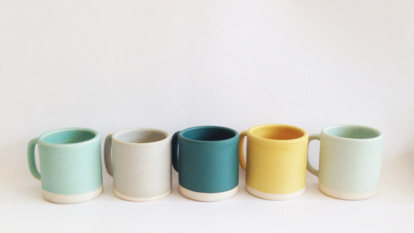 paper & clay fall mugs