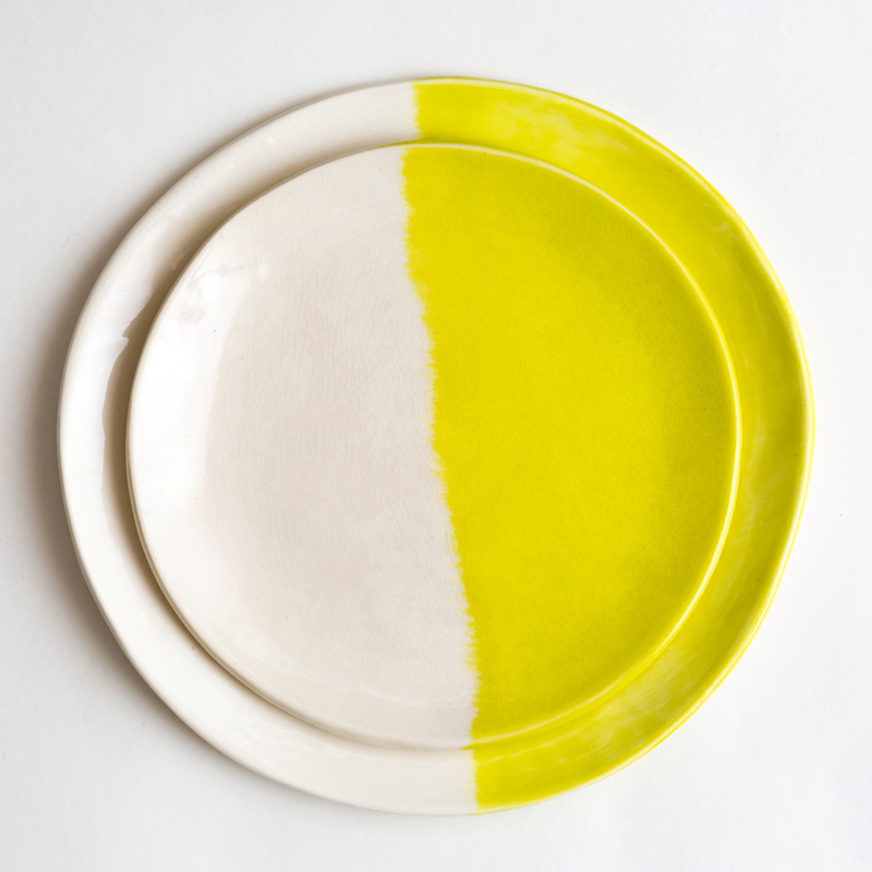 1 yellow-plate-set