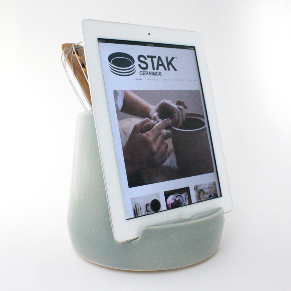 STAK Ceramics-Kitchen Tablet Dock- Earl Grey-Renegade Craft Fair