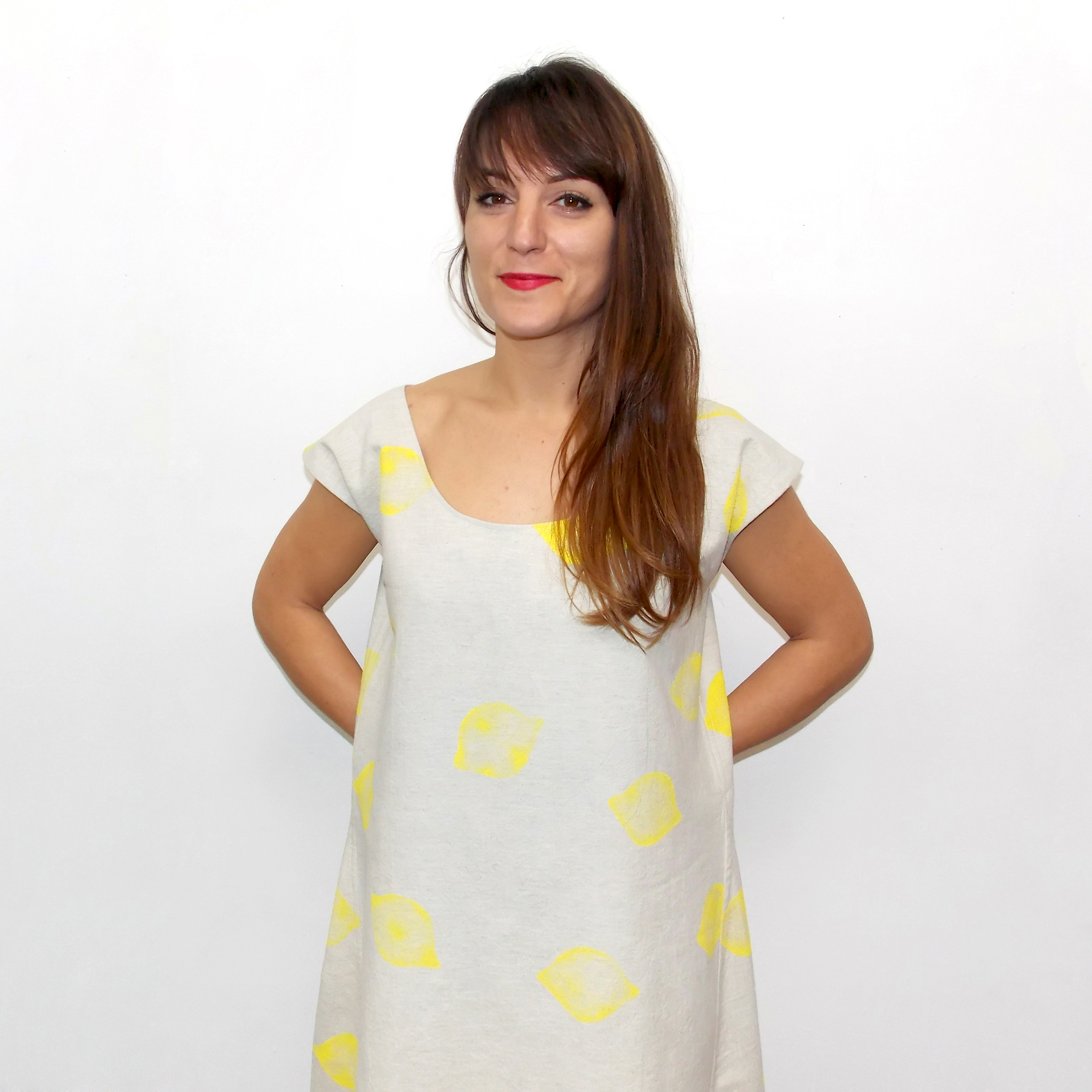 marta lemon dress