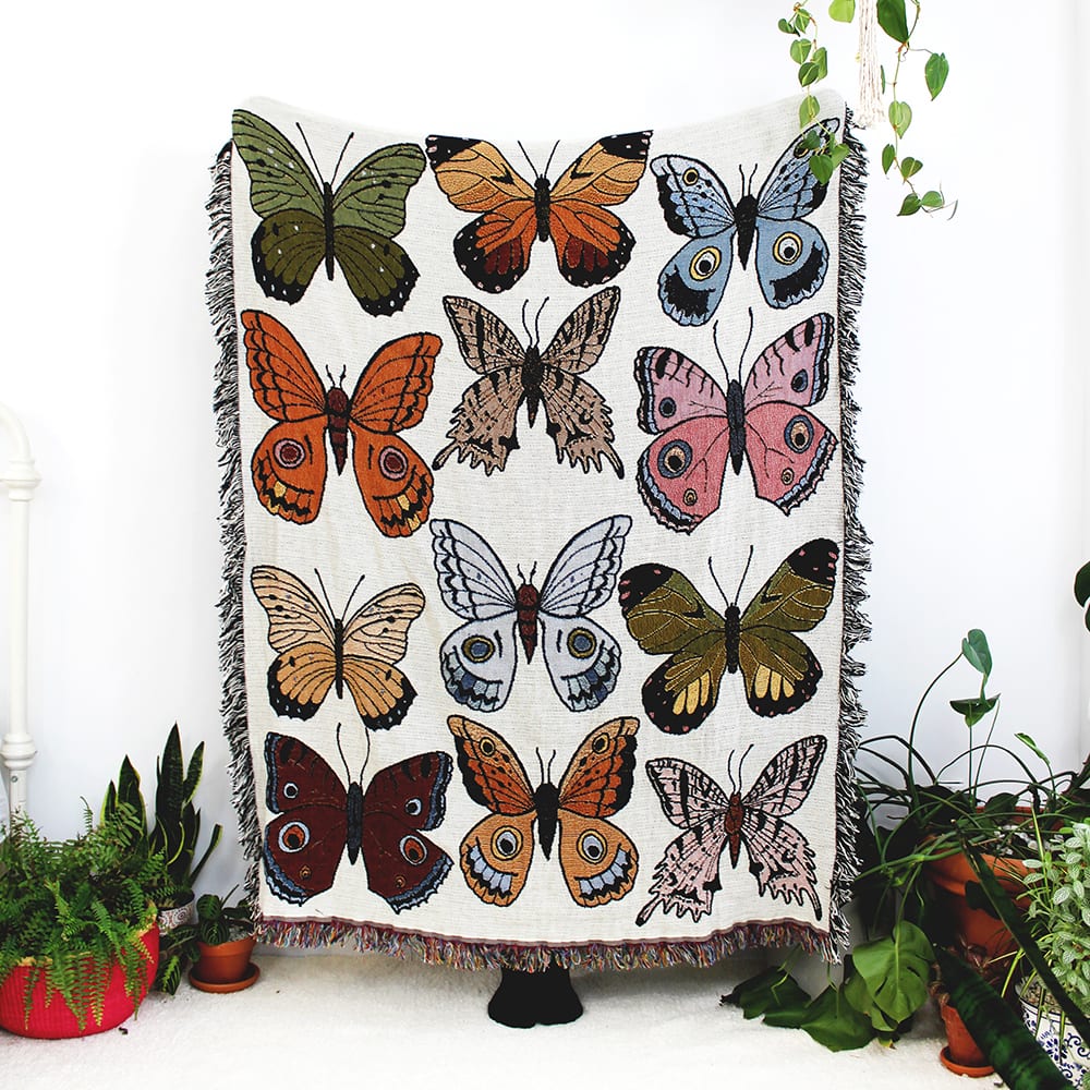 Renegade Craft — Butterflies Tapestry Blanket
