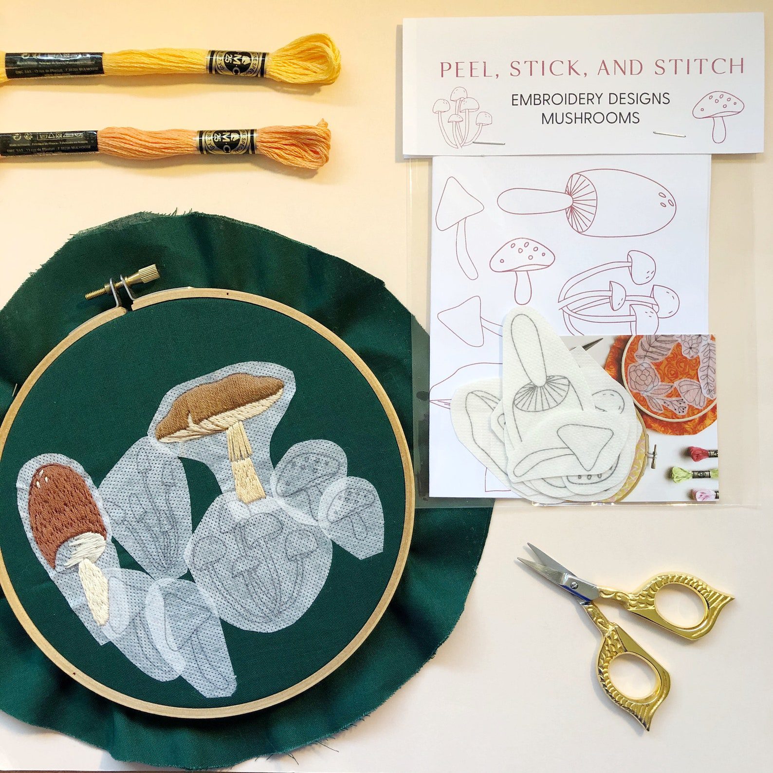 Peel Stick and Stitch Embroidery Patterns